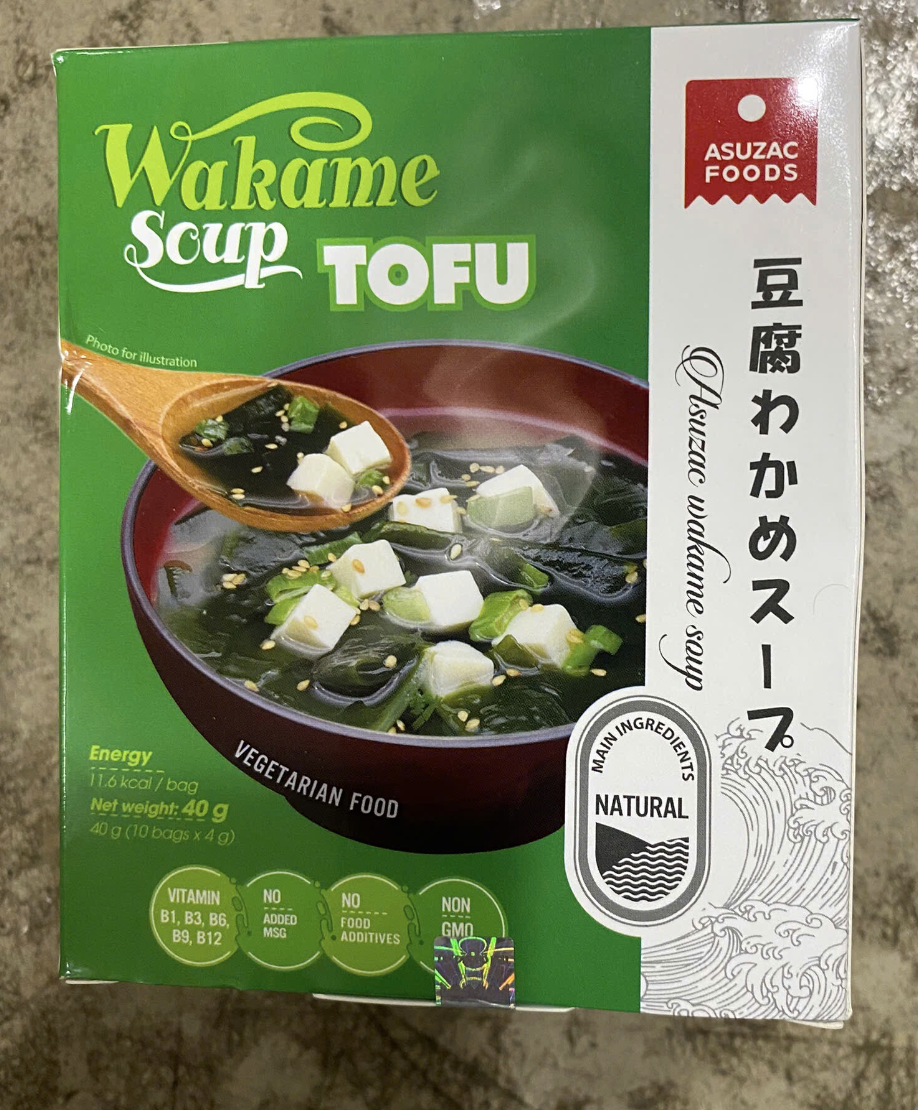 Canh rong biển đậu hũ Asuzac 10 gói x 4g